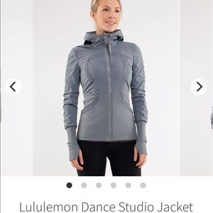 Lululemon light gray dance studio jacket